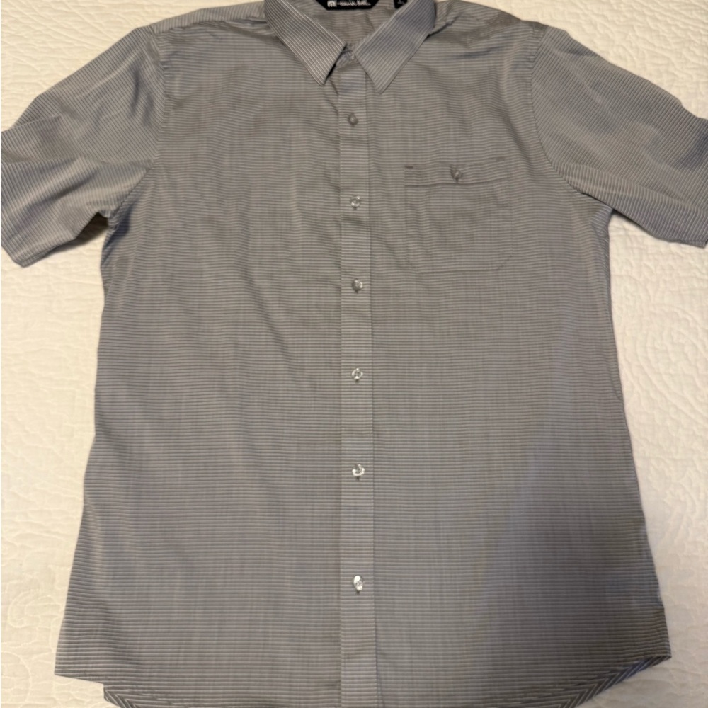 Travis Mathew Gray Button Down Shirt